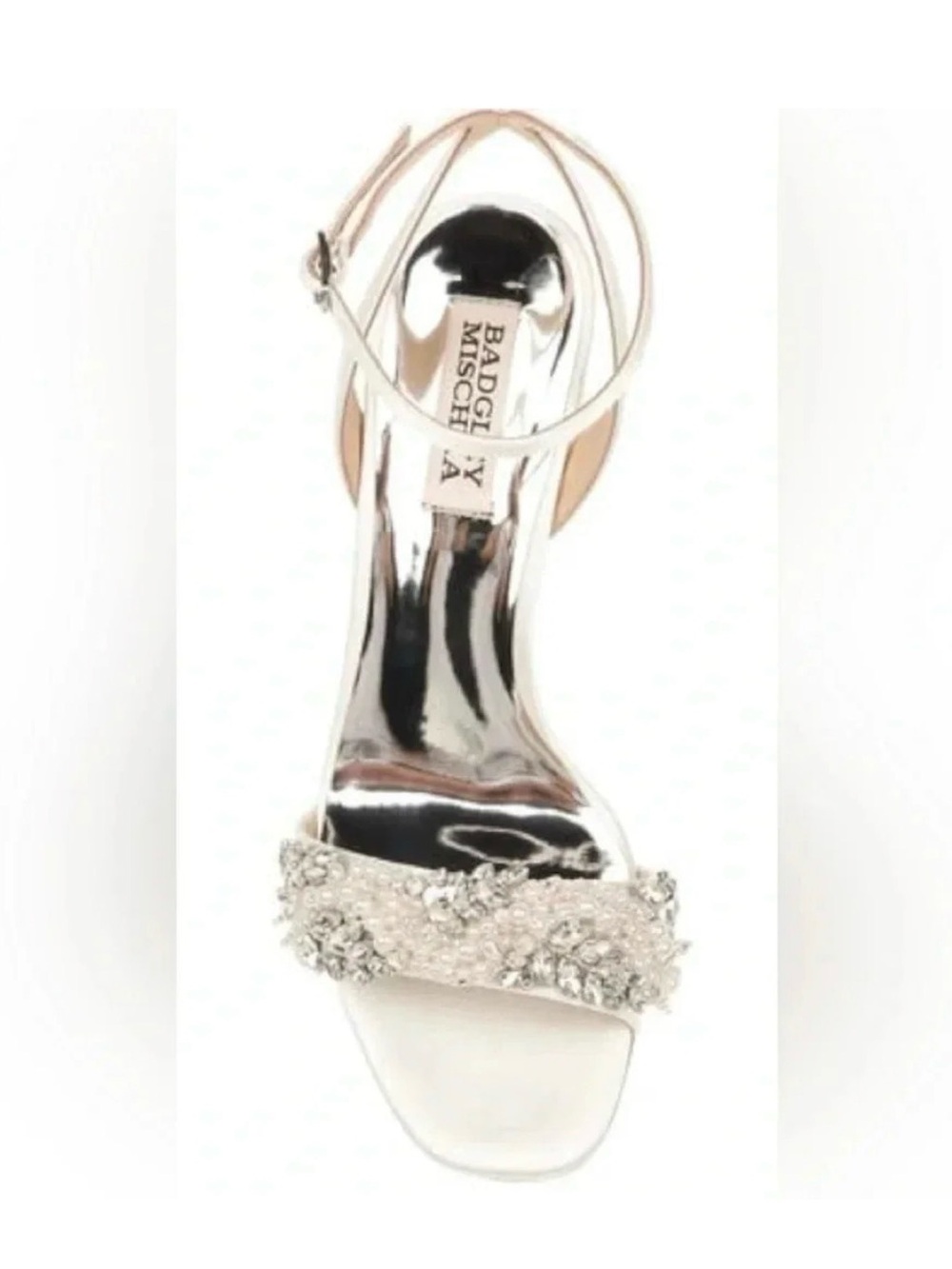 EUC Badgley Mischa Clara Satin Heels 7.5 - Picture 4 of 10